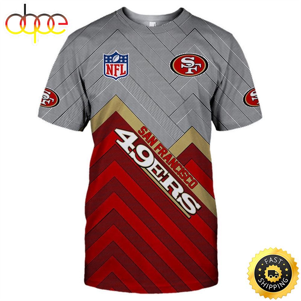 N.F.L.San Francisco 49ers Classic Team Logos T Shirt 3d All Over Print Shirt