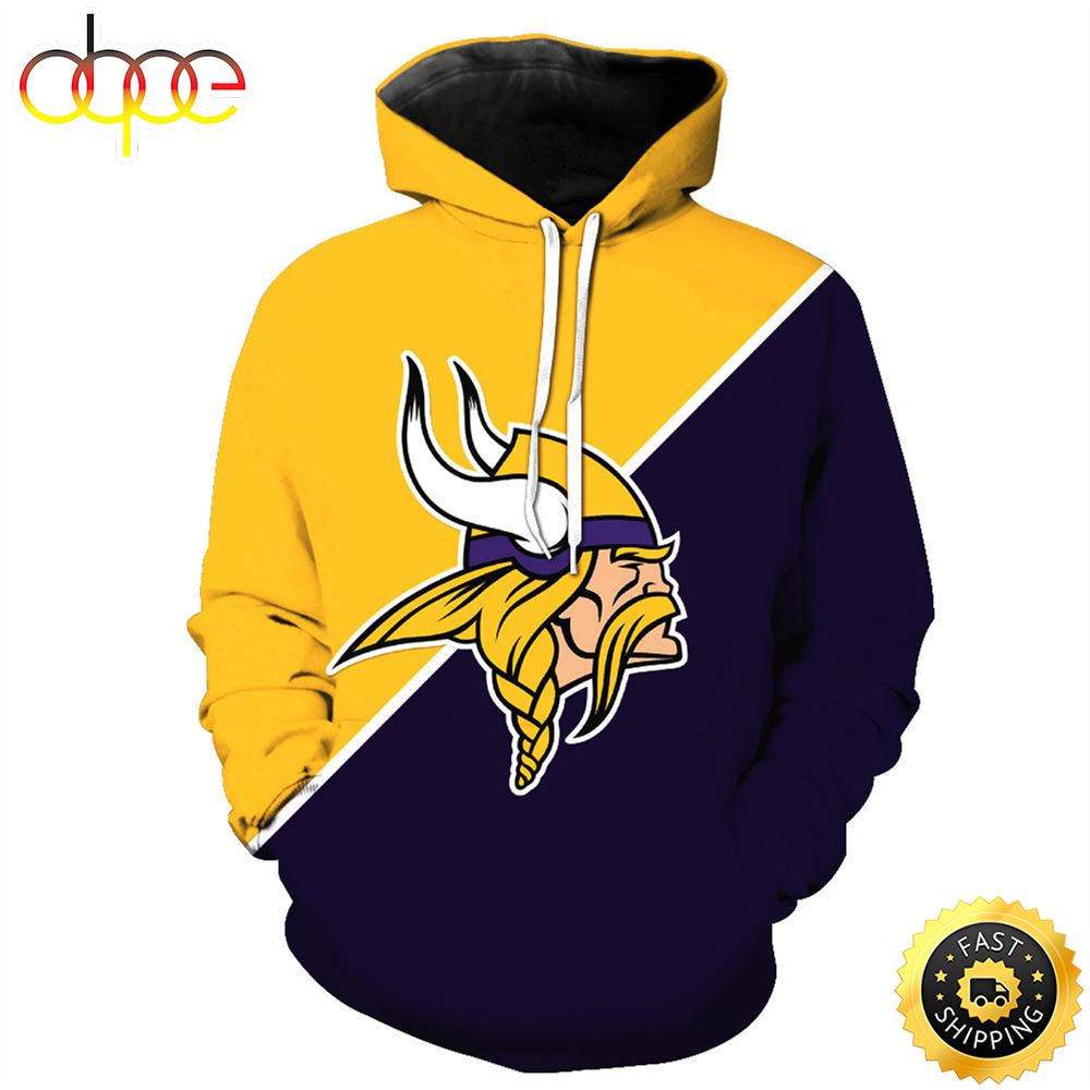 NFL Minnesota Vikings 3D Hoodie All Over Print Shirts