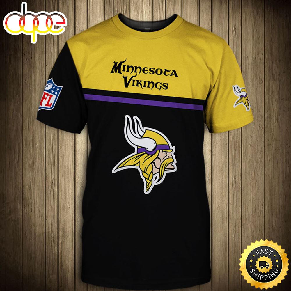 NFL Minnesota Vikings Team Game Day Tees 3D T Shirt All Over Print Shirts