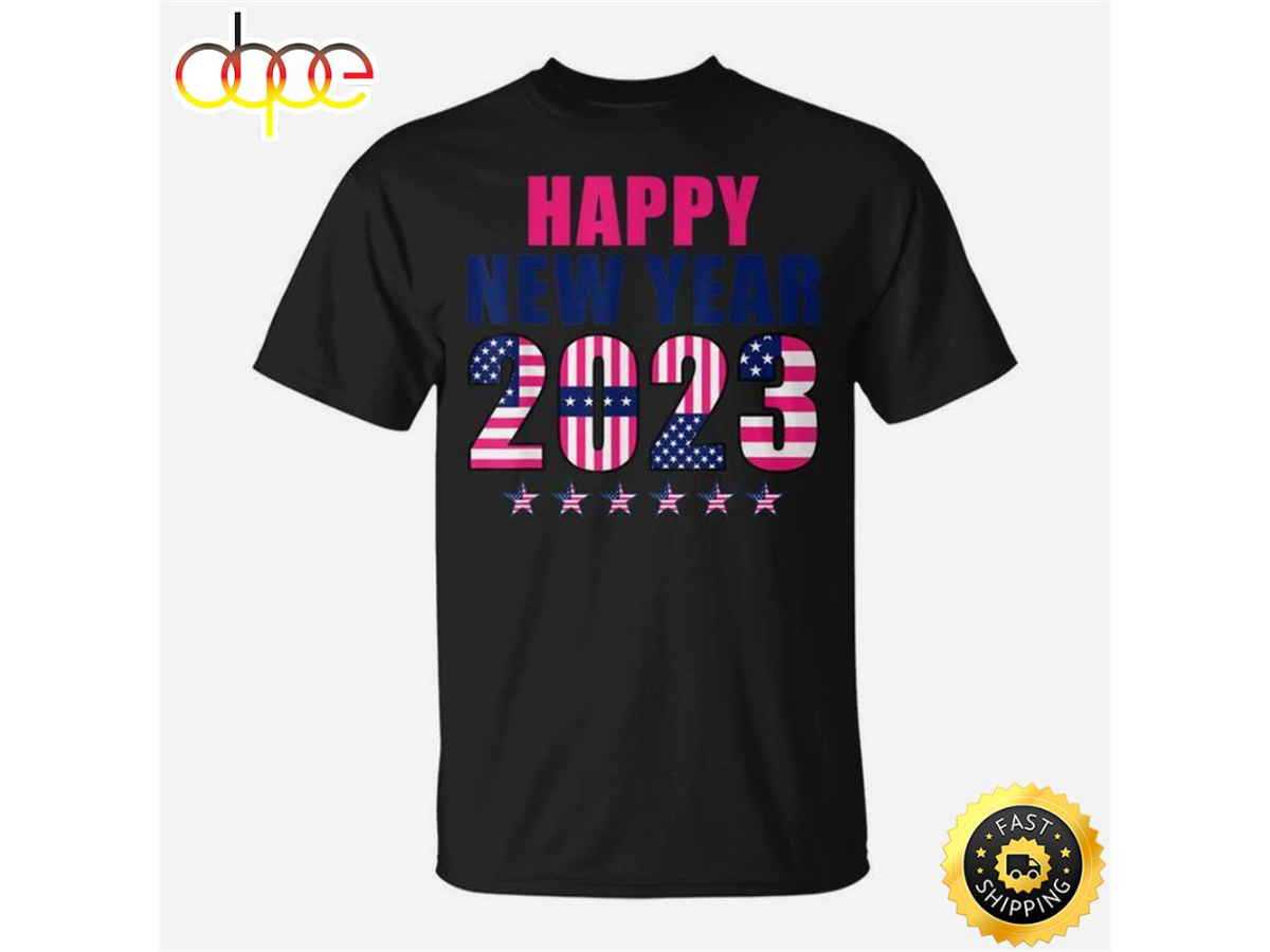 New Years Eve Party Supplies Kids Nye 2023 Happy New Year T Shirt Graphic Unisex Tee