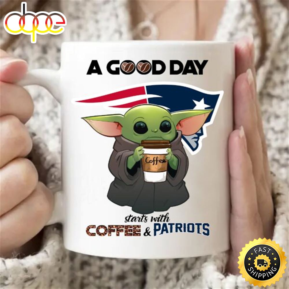 New England Patriots Baby Yoda NFL Coffee Mug
