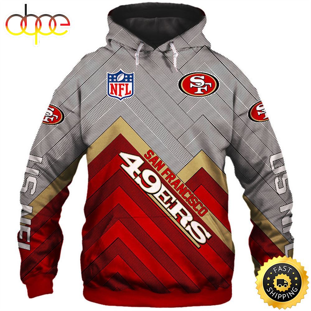 New Official N.F.L.San Francisco 49ers Pullover Hoodies