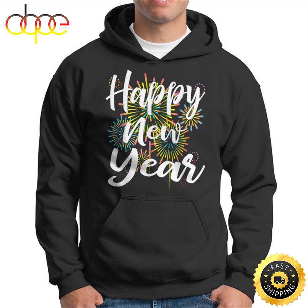 New Years Eve Happy New Year 2023 Gift Fireworks Unisex Basic T Shirt 1