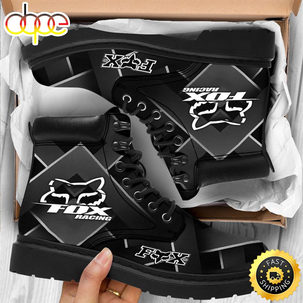 Official Fox Racing Premium Fashion Riding Hiking Boots All Custom Graphic 3d Printed Sport Rugged Boots