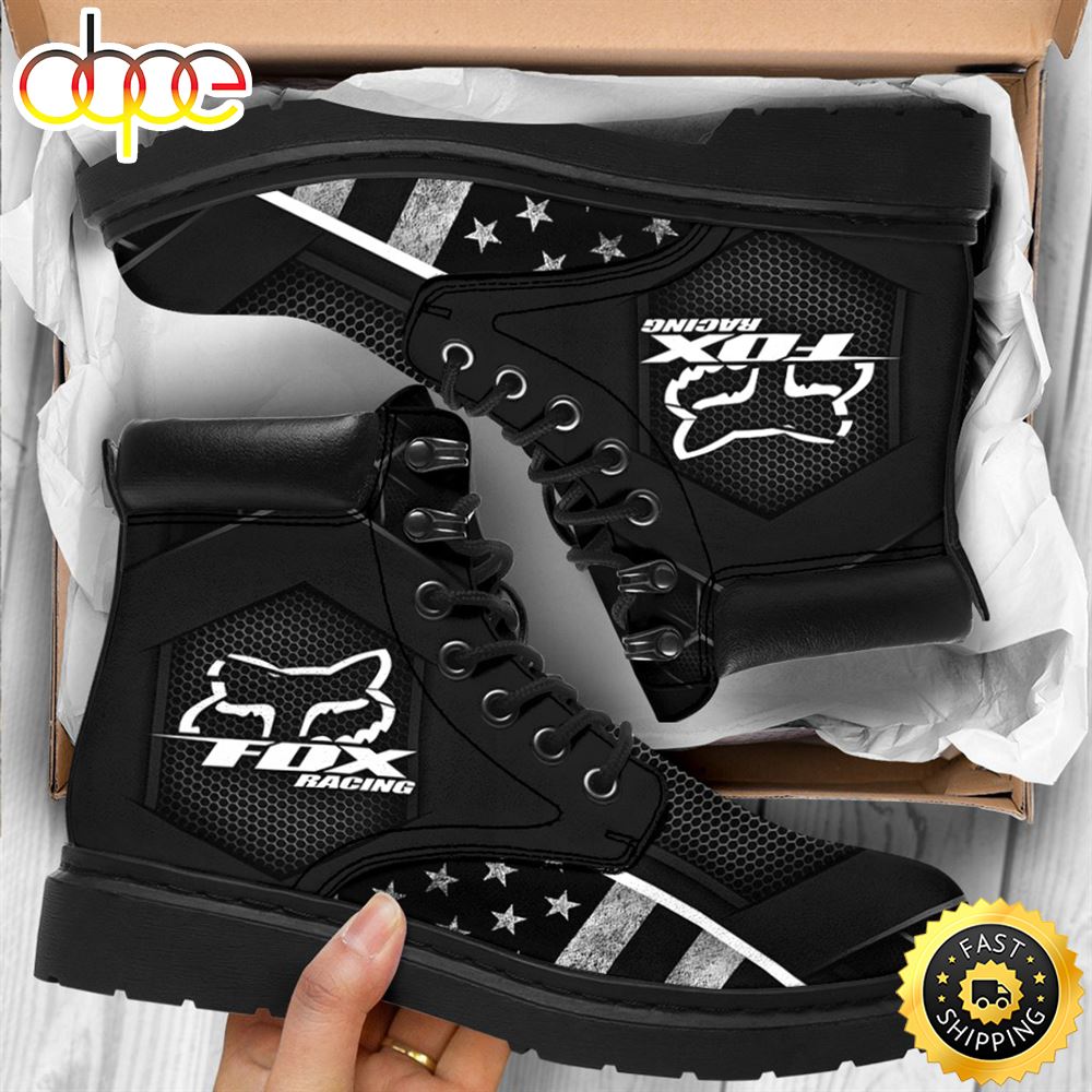 Official Fox Racing Premium Riding Hiking Boots All Custom Graphic 3d Printed Sport Rugged Boots
