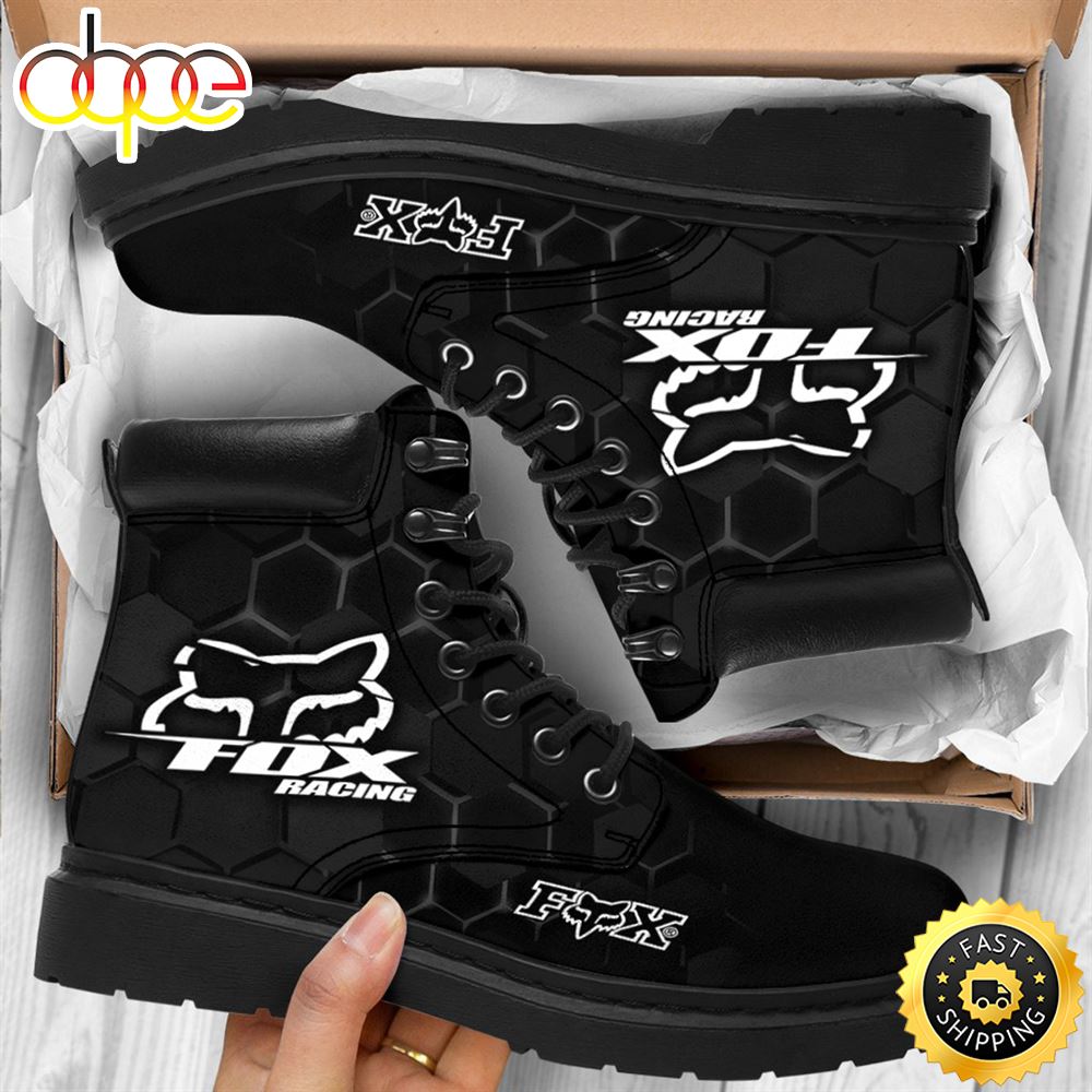 Official Fox Racing Trendy Premium Riding Hiking Boots All Custom Graphic 3d Printed Sport Rugged Boots