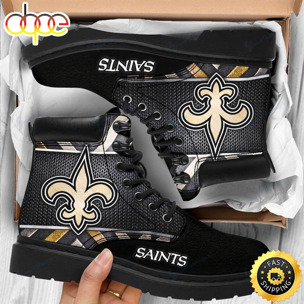 Official Nfl.New Orleans Saints Team Customized Graphic 3d Printed Sport Rugged Boots