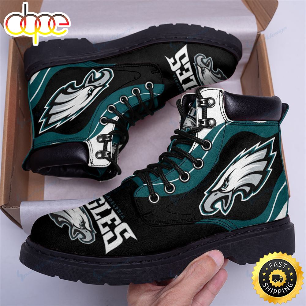 Official Nfl.Philadelphia Eagles Team Customized Graphic 3d Printed Sport Rugged Boots