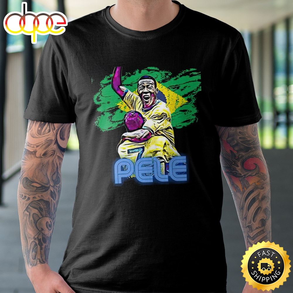 Pele Brazil Legend Number 10 Art Football Unisex T Shirt