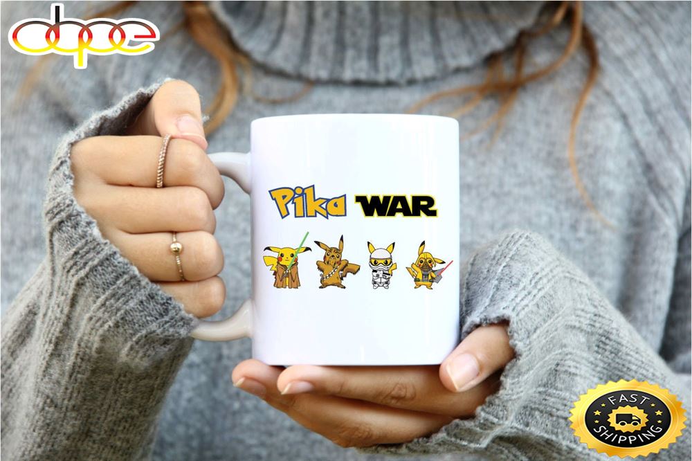 Pikachu Pokemon Star Wars Baby Yoda Coffee Mug