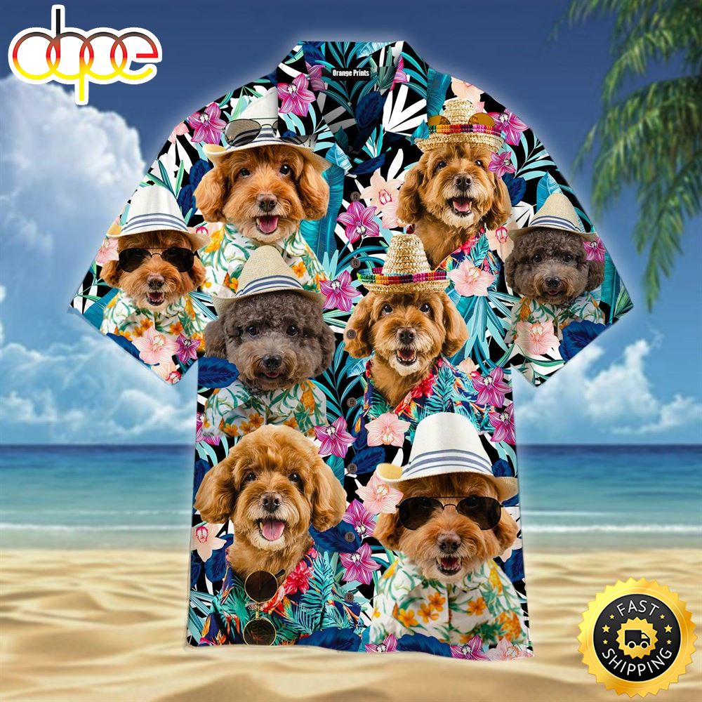 Poodle Dog Tropical Dog Hawaiian Shirt Mens Hawaiian Shirt Gifts For Dog Lovers 1