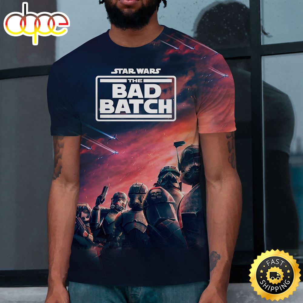 Poster Star Wars The Bad Batch Season 2 3d T Shirt All Over Print Shirts 1