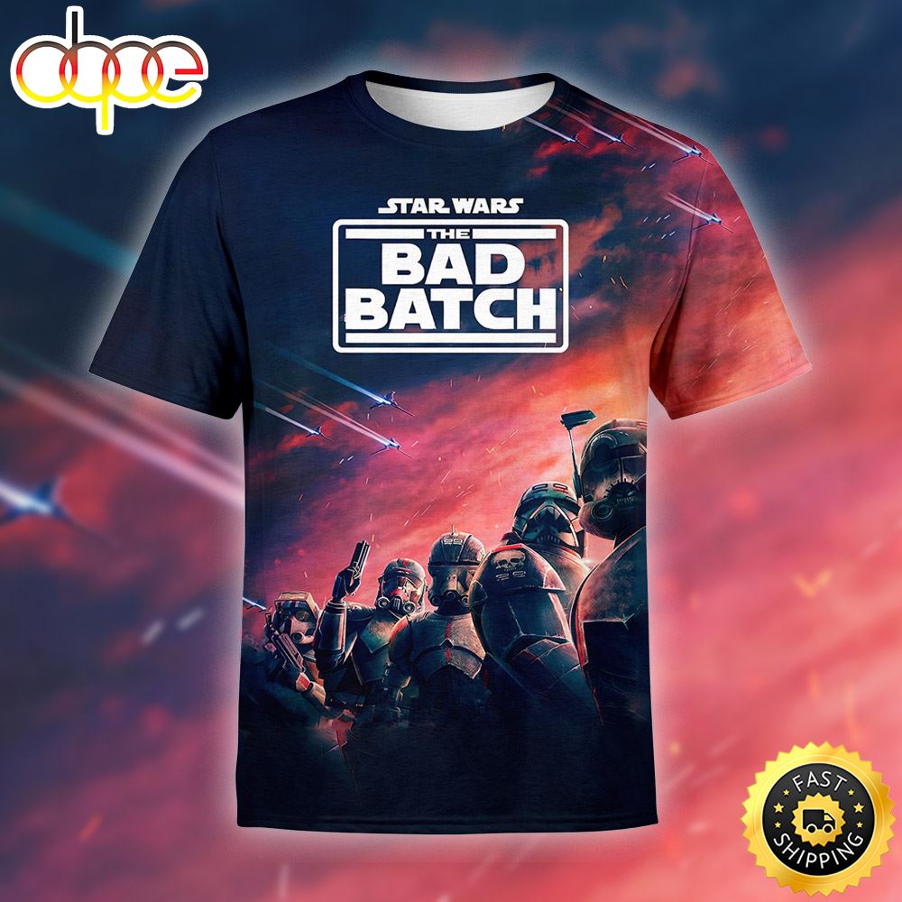 Poster Star Wars The Bad Batch Season 2 3d T-Shirt All Over Print Shirts