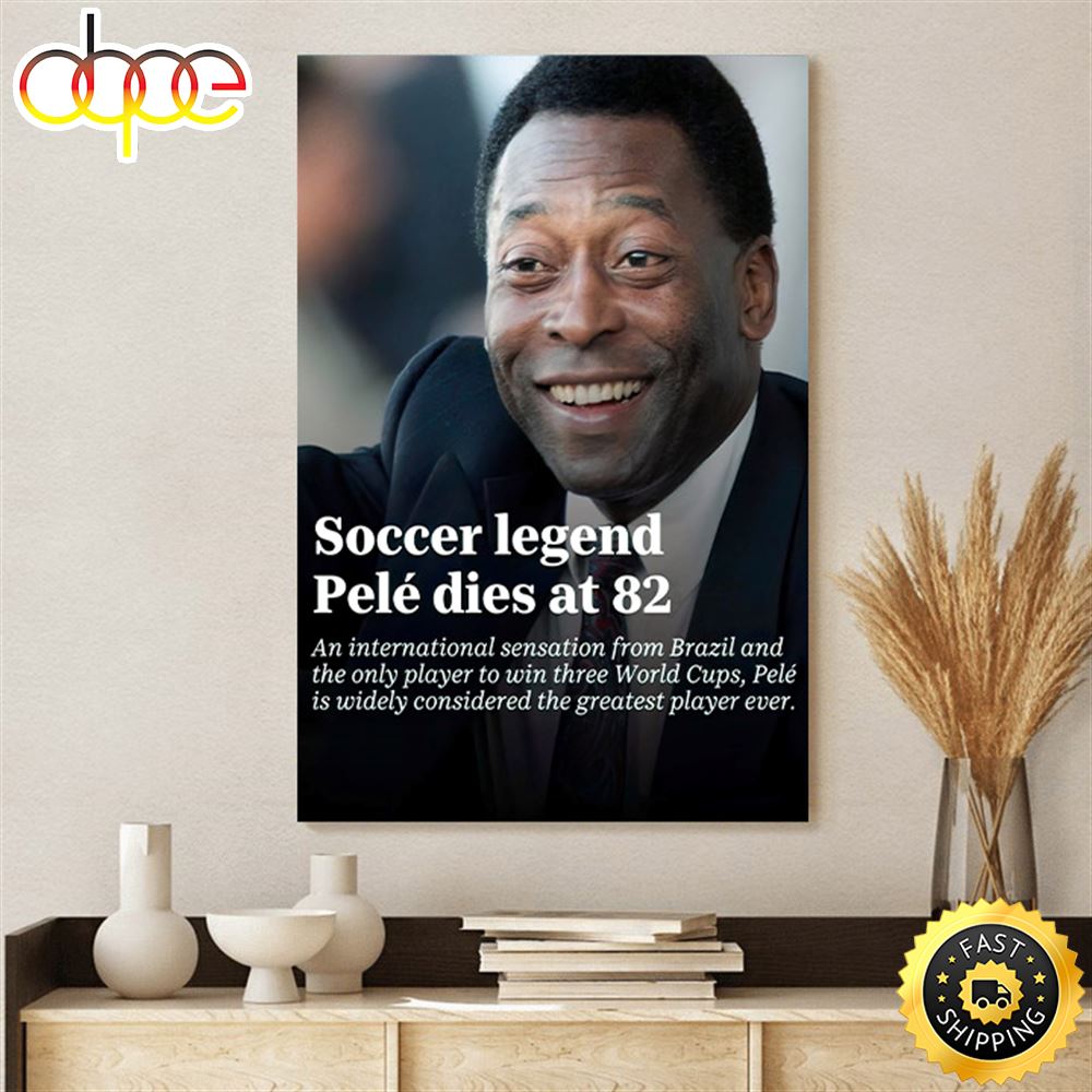 RIP Pele Vintage Pele The King Of Football Poster Canvas