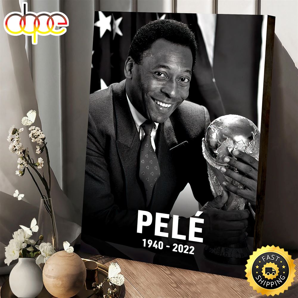 Rip Pele Player Football The King Foot Ball Classic Poster Canvas