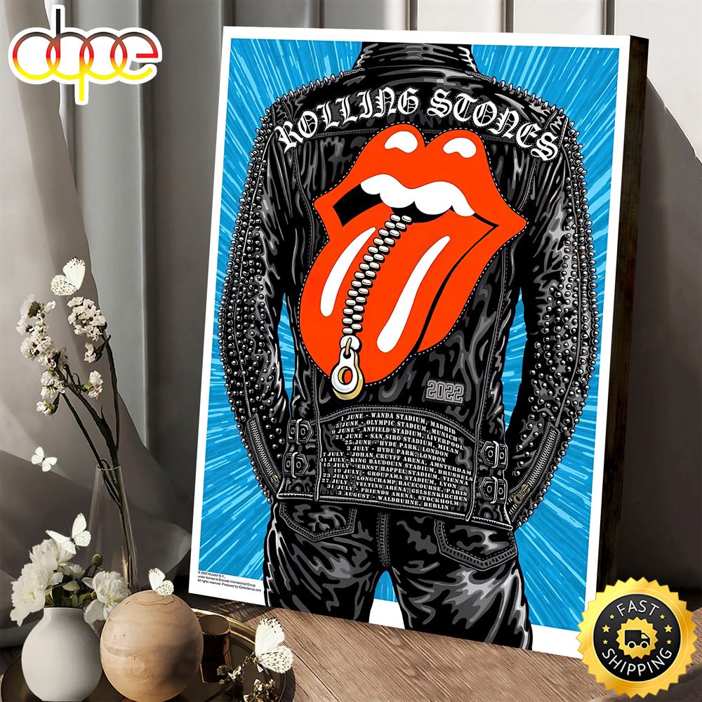 Rolling Stones Sixty Tour 2022 2023 Posster Canvas
