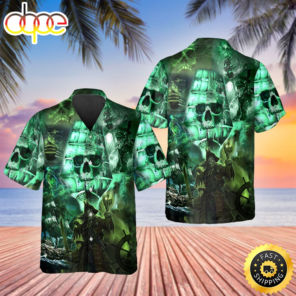 Skull Pirates Legend Hawaiian Shirt Hawaiian Shirt For Men Best Hawaiian Shirts 1
