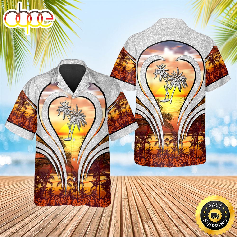 Sunset Beach Coconut Tree Skull Hawaiian Shirt Hawaiian Shirt For Men Best Hawaiian Shirts 1