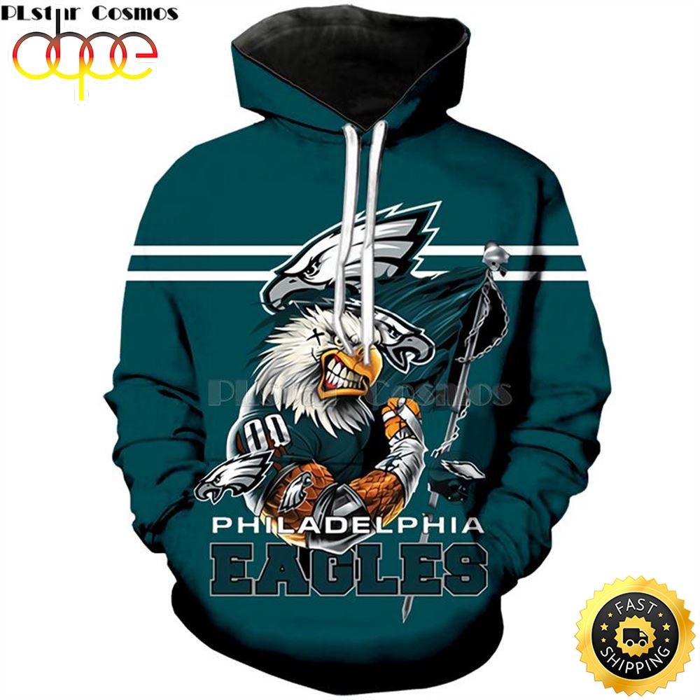 Super Eagles Character Team Player 3D Hoodie All Over Print Shirt