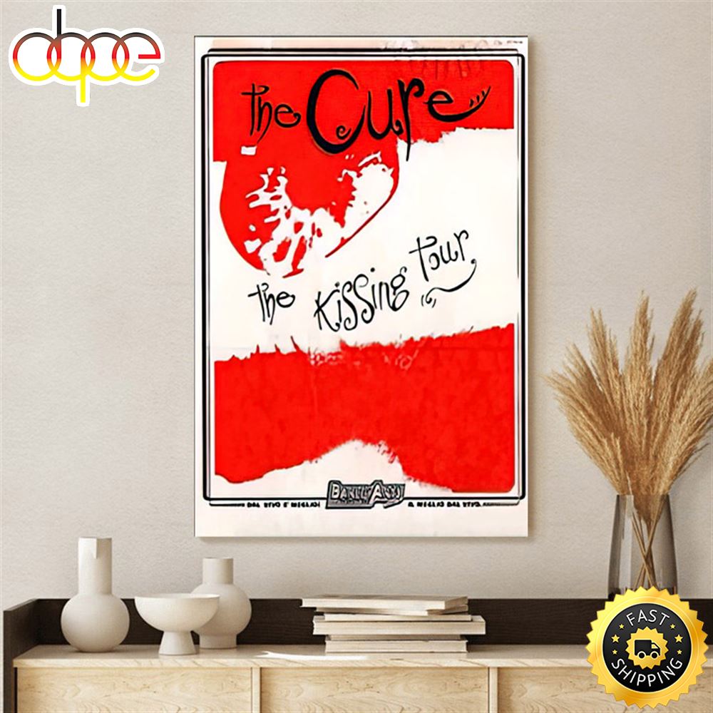 The Cure The Kissing Tour Vinyl 2022 Poster Canvas