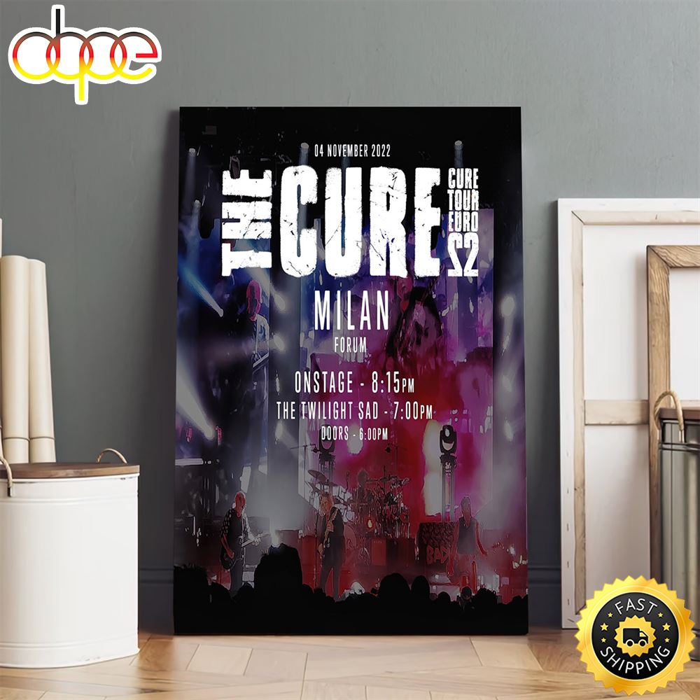 The Cure Tour Amsterdam 2022 November 14 Poster Canvas