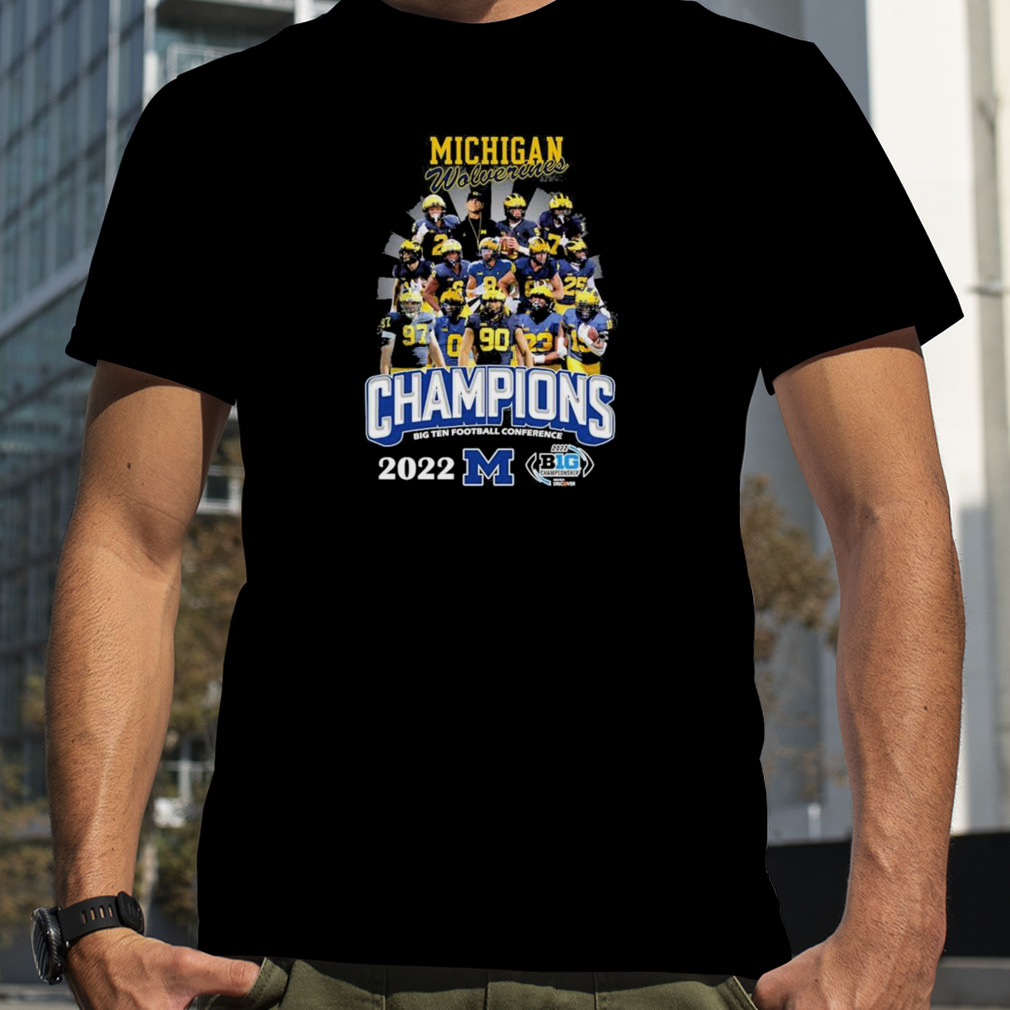 The Michigan Wolverines 2022 Big Ten Football Conference Champions T Shirt