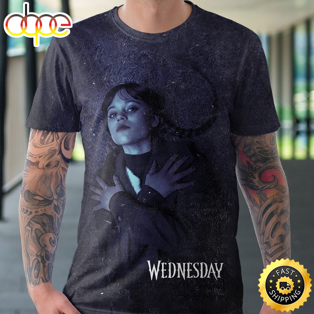 Wednesday Addams Jenna Ortega T Shirt 3D All Over Print Shirts