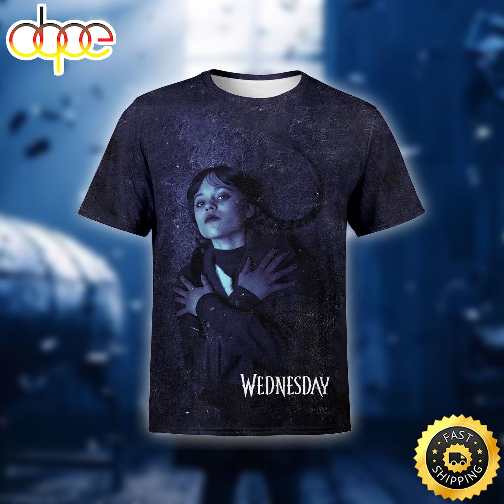 Wednesday Addams Jenna Ortega T-Shirt 3D All Over Print Shirts –  Musicdope80S.Com