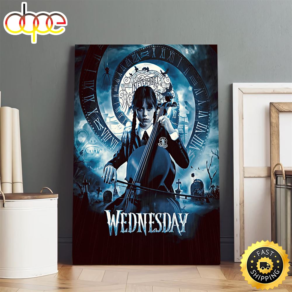 Wednesday Addams New Series 2022 Poster Canvas