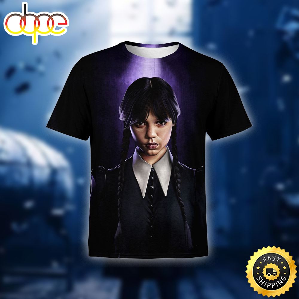 Wednesday Poster Graphic Unisex T Shirt 3D All Over Print Shirts