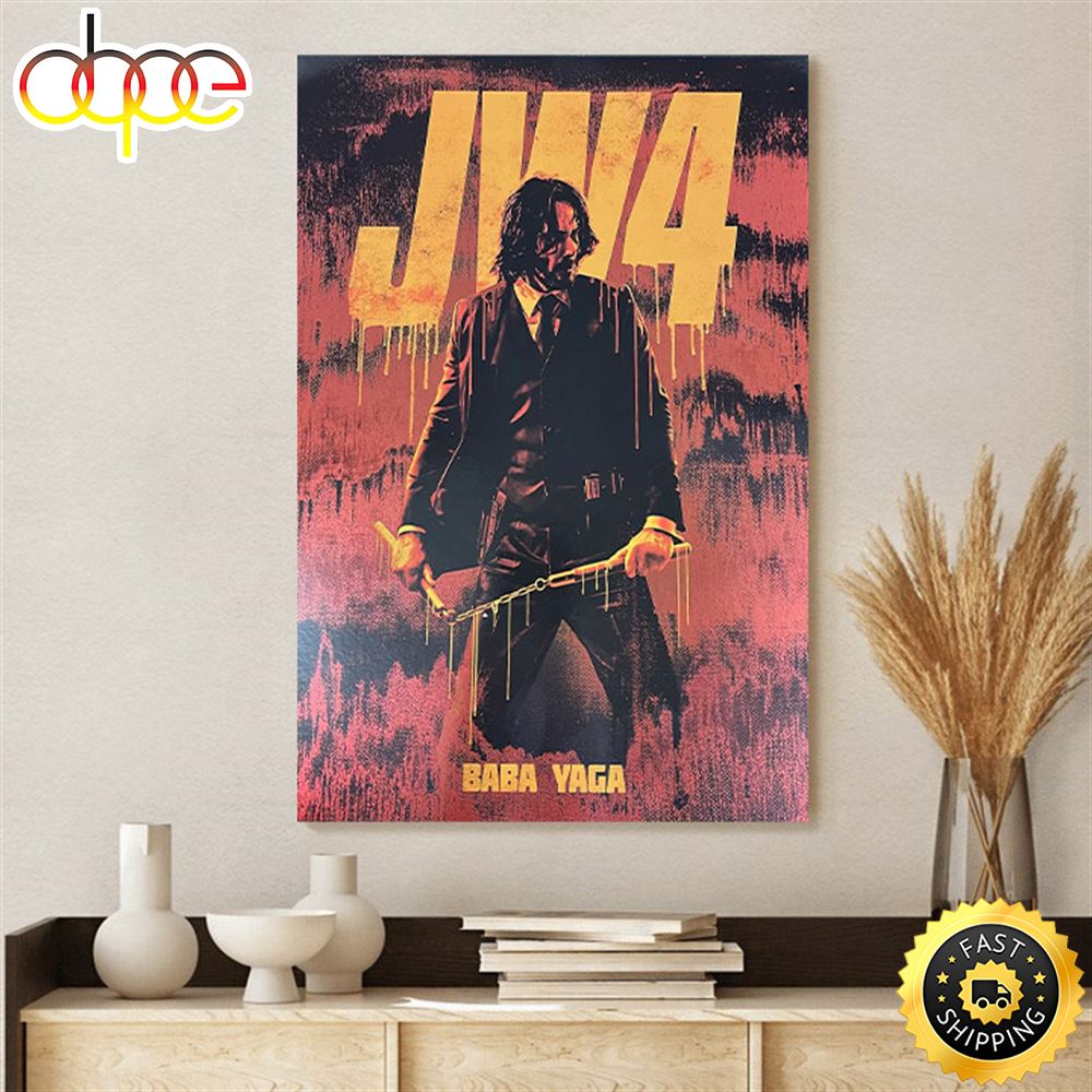 John Wick 4 Posteer Babayaga Poster Canvas