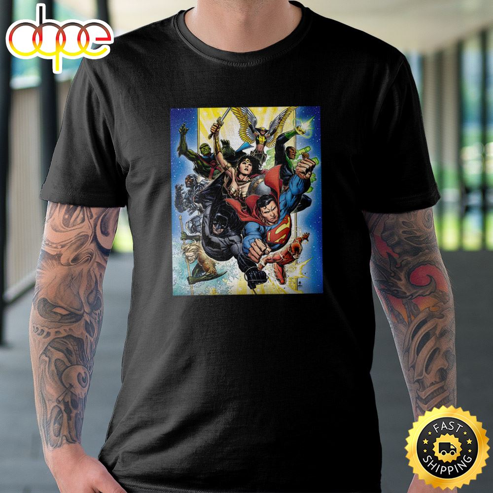 The Super Heroes Green Lantern & Batman Poster T-Shirt