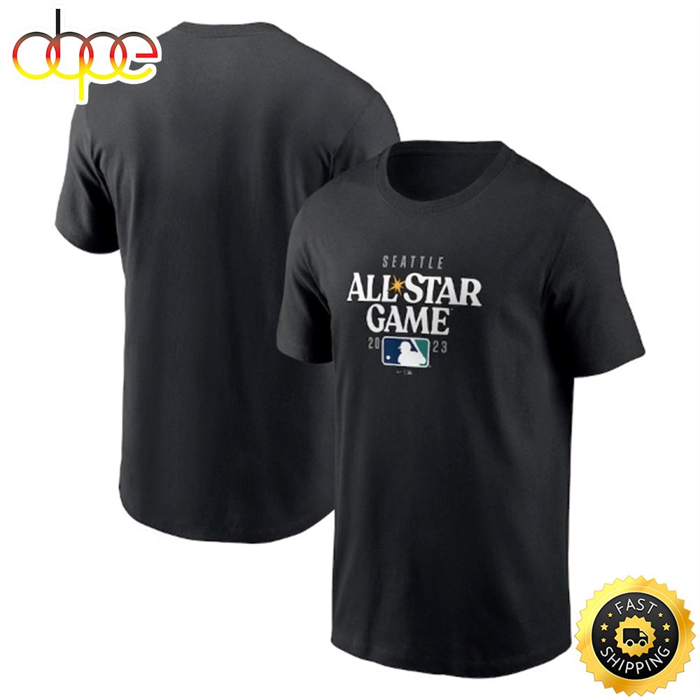 2023 MLB All Star Game Essential Black T Shirt
