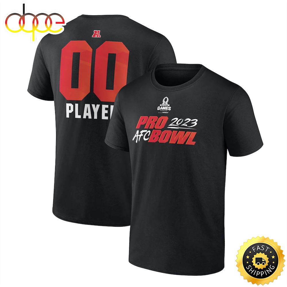AFC Fanatics Branded 2023 Pro Bowl Pick-A-Player Black T-shirt