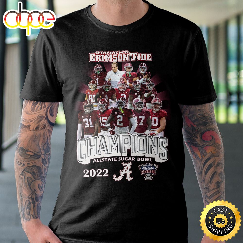 Albama Crimson Tide Champions Allstate Sugar Bowl Unisex T Shirt