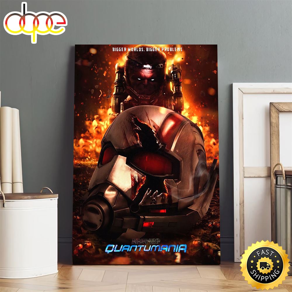 Ant Man And The Wasp Quantumania Bigger Worlds Bigger Problems Poster Canvas
