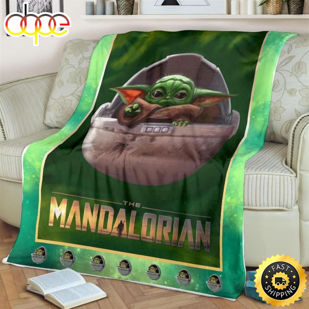 Baby Yoda The Mandalorian Star Wars Best Seller Fleece Blanket