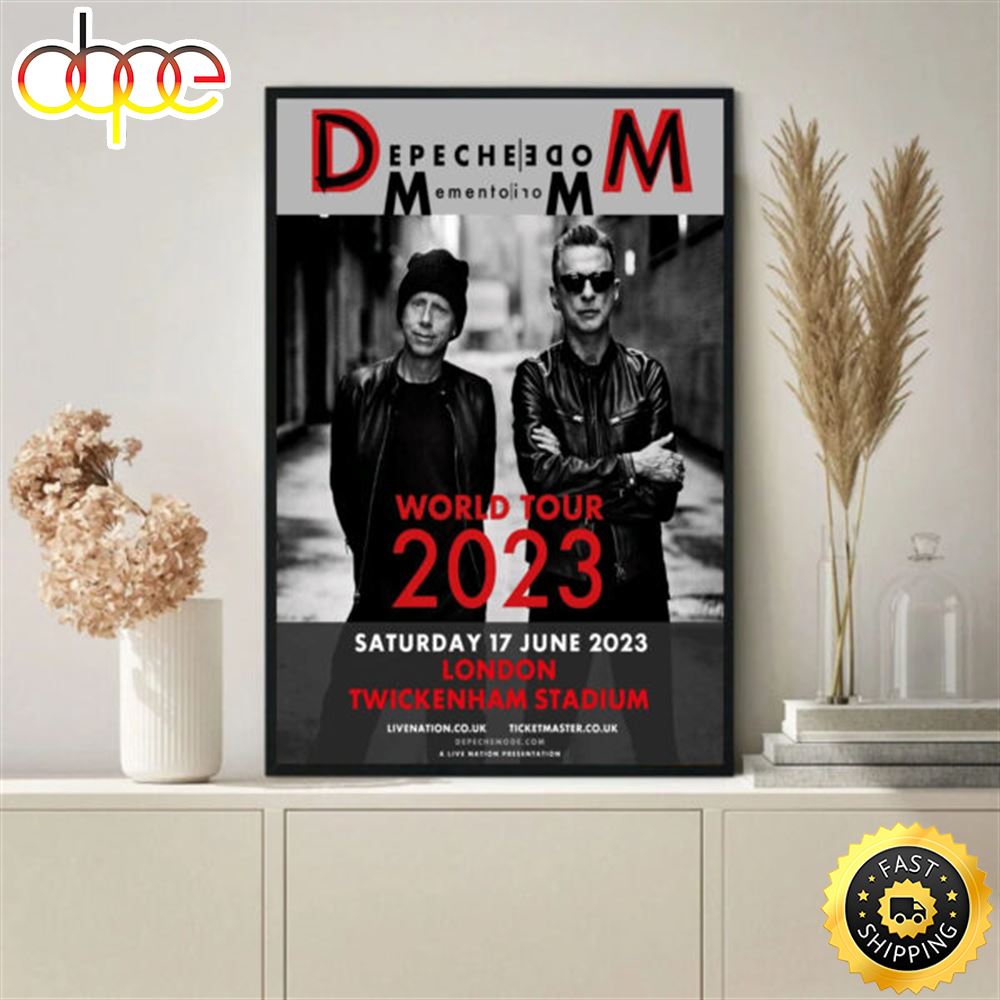 Depeche Mode Tour 2023 Music Band Poster Canvas