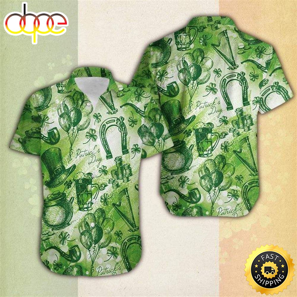 Discover Cool Whole Green Saintpatricks Day Vintage Patricksday Gifts Aloha Hawaiian Shirts