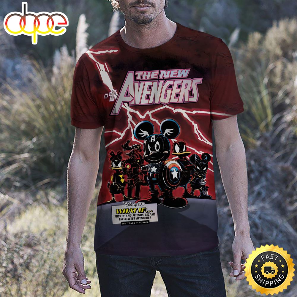 Disney Marvel Mickey And Friends Became The Newest Avengers All Over Print Shirt