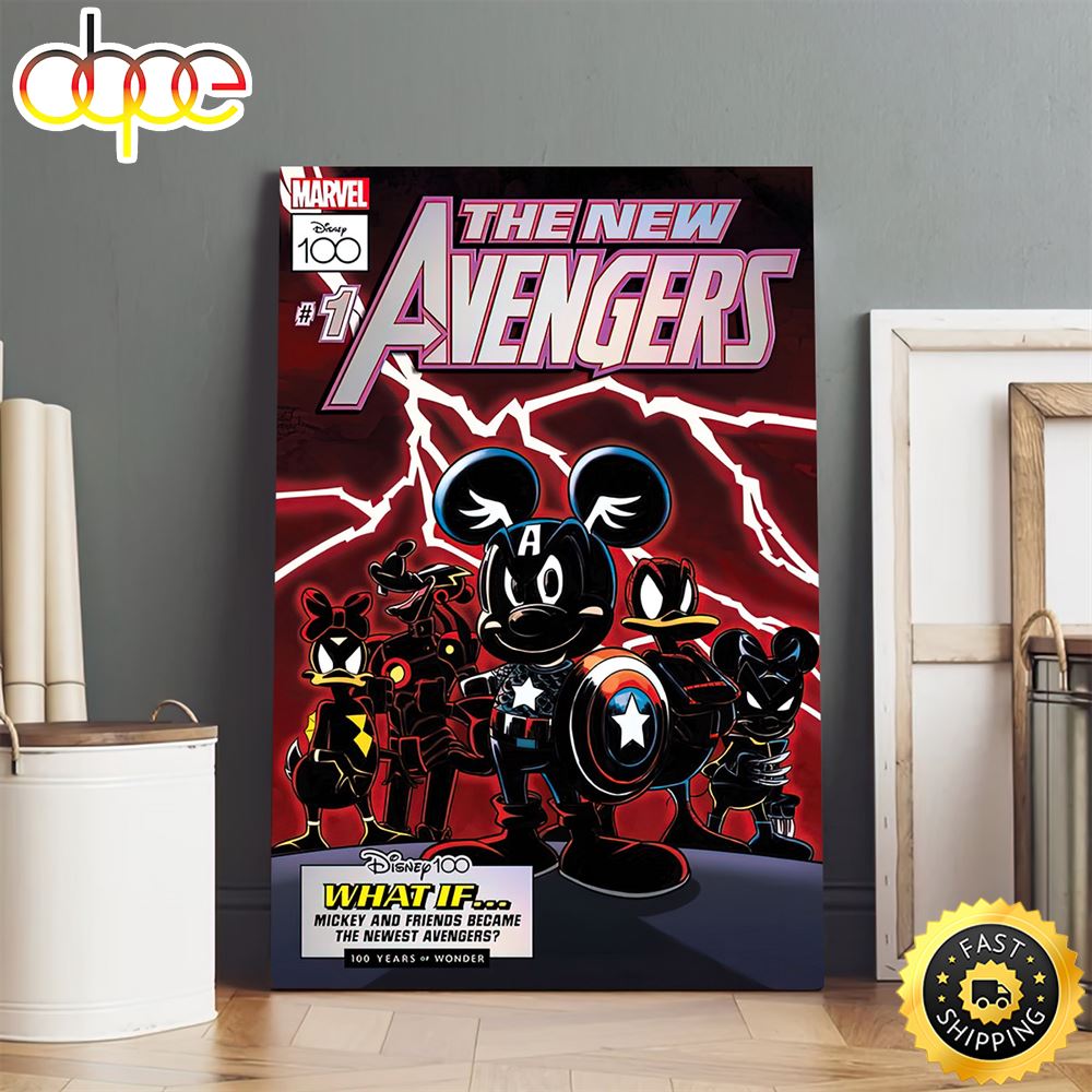 Disney Marvel Mashups Mickey And Friends Became The Newest Avengers Poster Canvas
