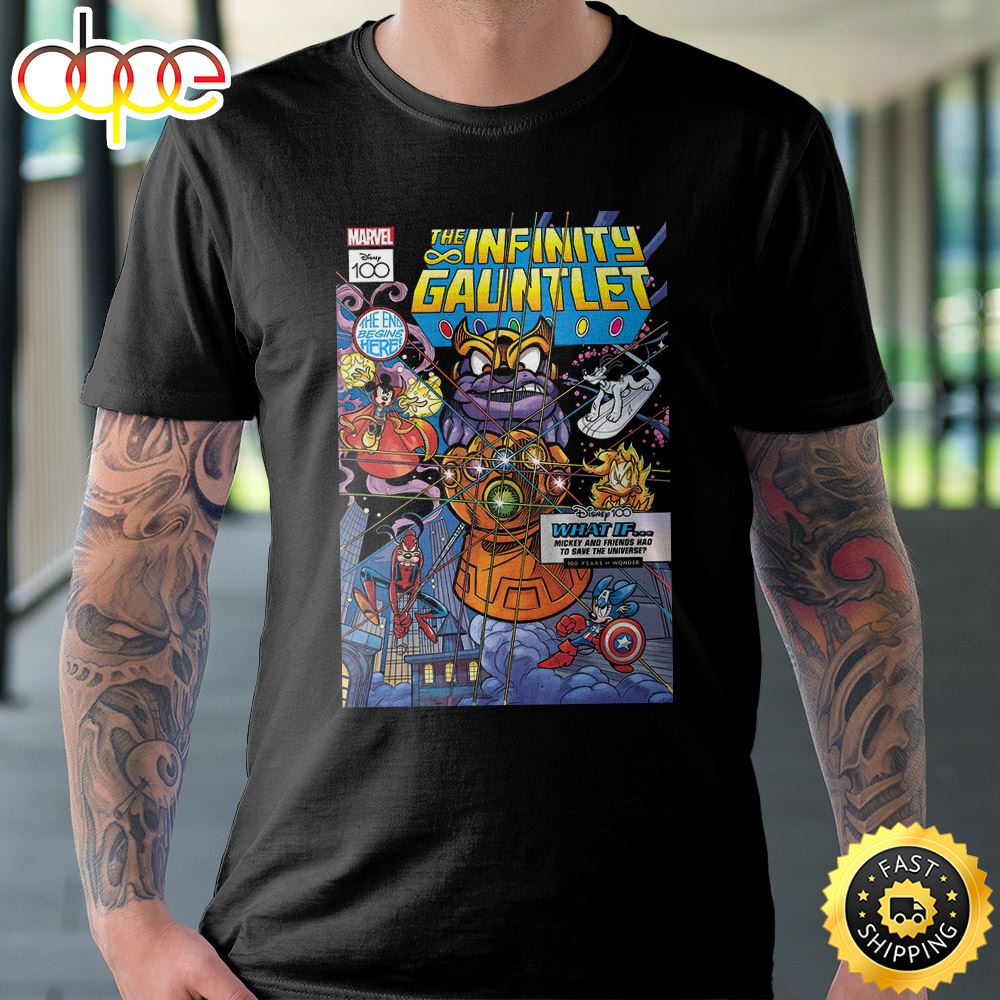 Disney & Marvel The Infinity Gauntlet Mickey And Friends Save The Universe Unisex T-shirt