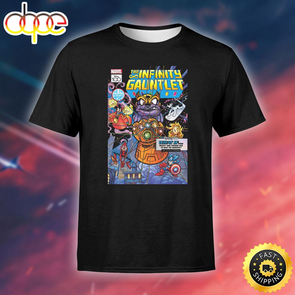 Disney & Marvel The Infinity Gauntlet Mickey And Friends Save The Universe Unisex T-shirt