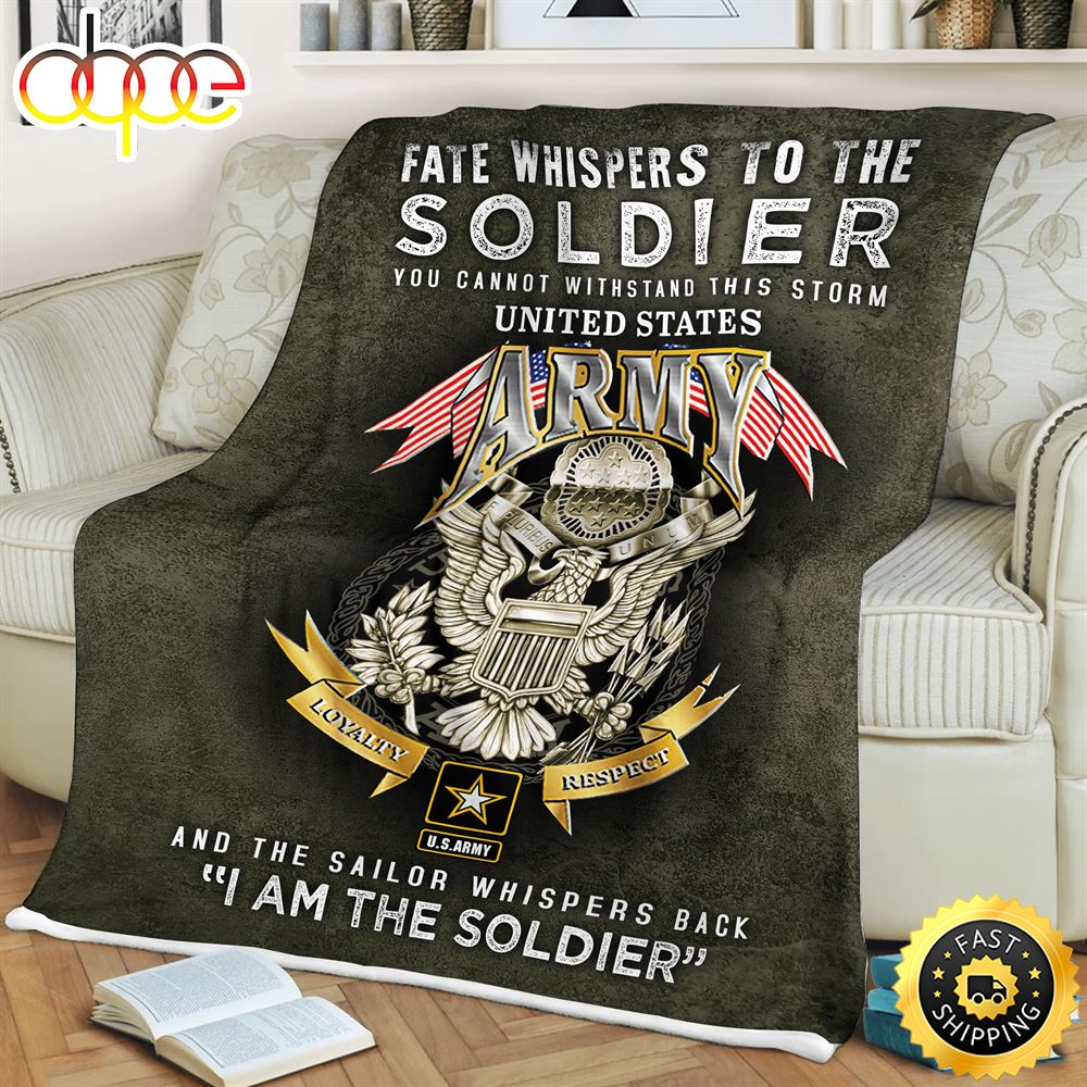 Fate Whispers To The Soldier Fleece Throw Blanket 1