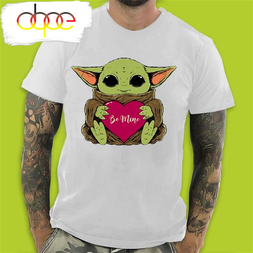 Funny Baby Yoda Hug Love Heart Be Mine Valentine S Day T Shirt