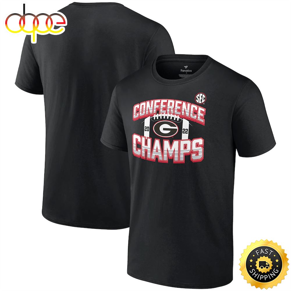Georgia Bulldogs 2022 SEC Football Conference Champions Icon Bold T-Shirt