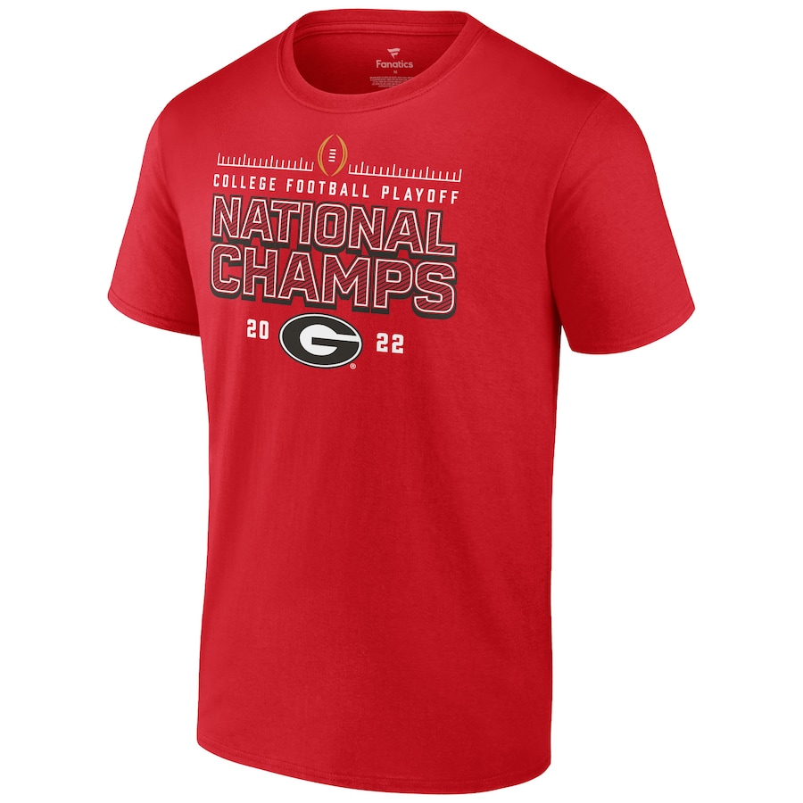 Georgia Bulldogs College Football Playoff 2022 National Champions Schedule T Shirt 1