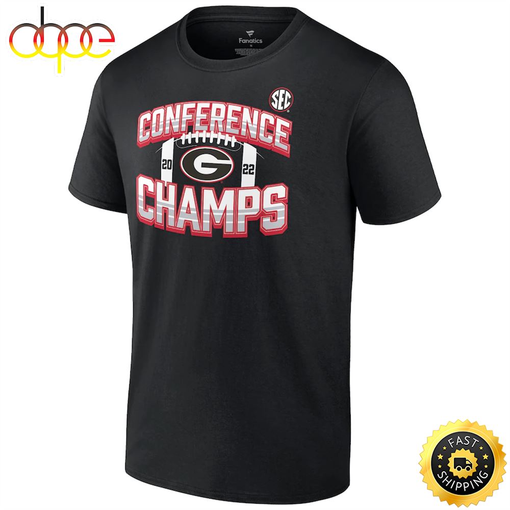 Georgia Bulldogs 2022 SEC Football Conference Champions Icon Bold T-Shirt