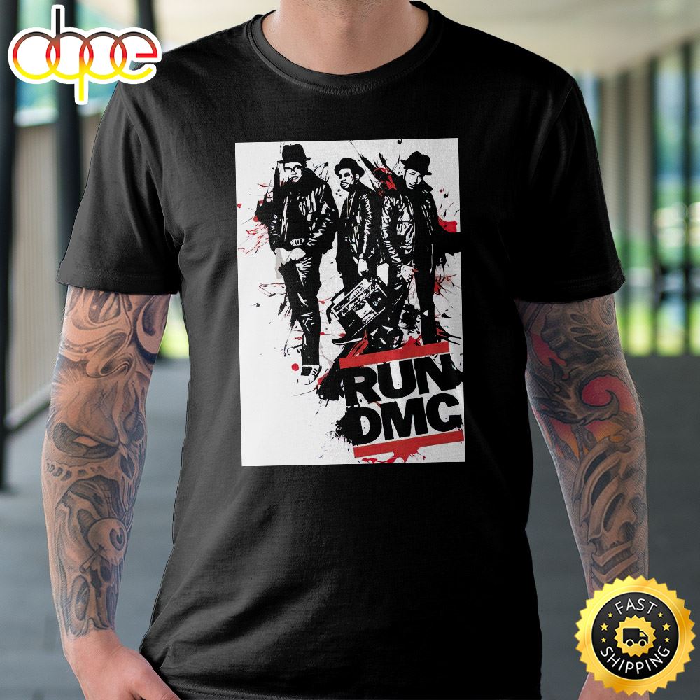 Hip Hop Run Dmc Tour 2023 Black Unisex T-shirt