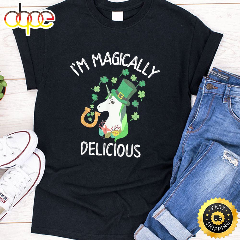 I M Magically Delicious Funny Lepricorn St Patrick Day Shirt